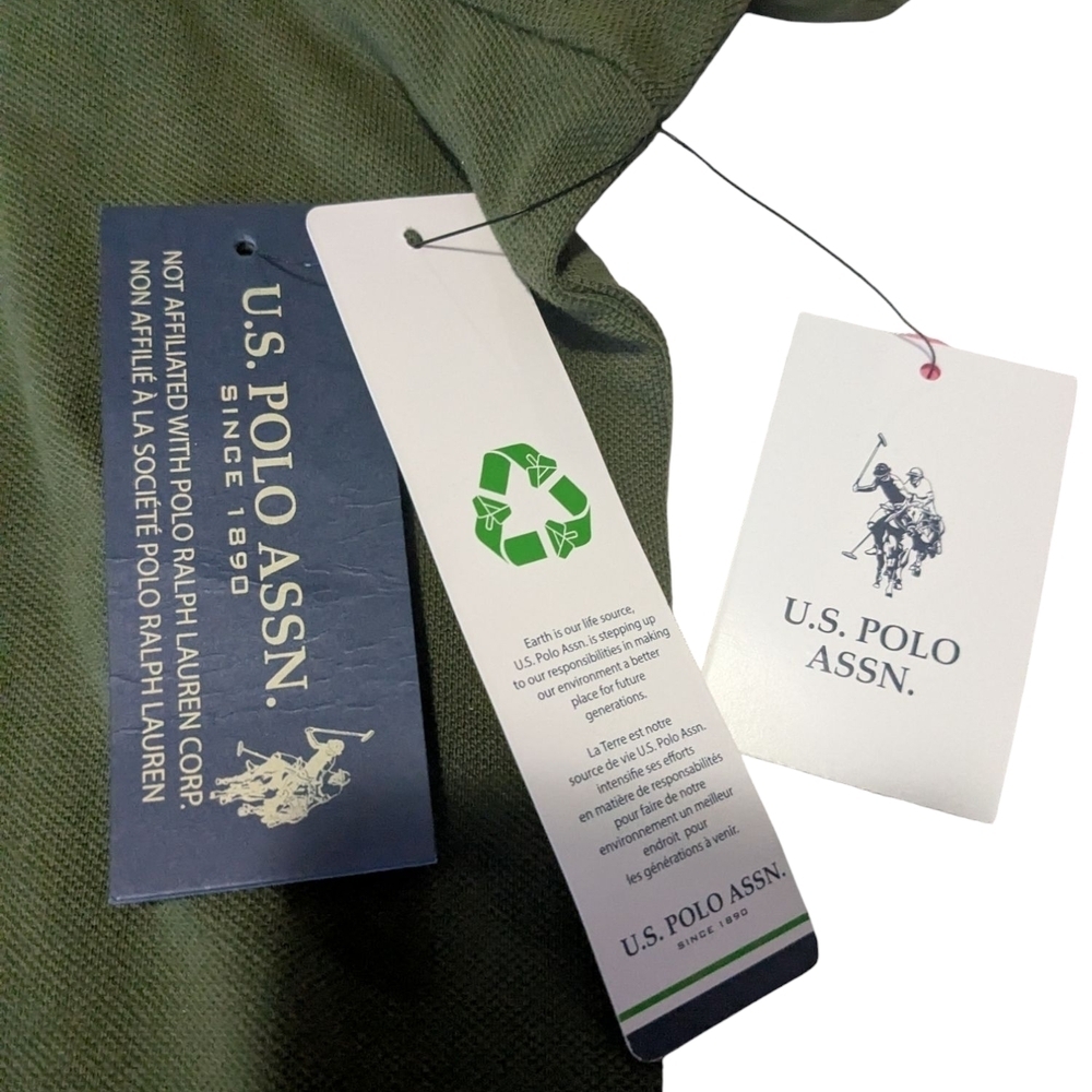 U.S. Polo Assn. Green Polo Shirt. Size 2XL/2TG. NWT. - Picture 6 of 9